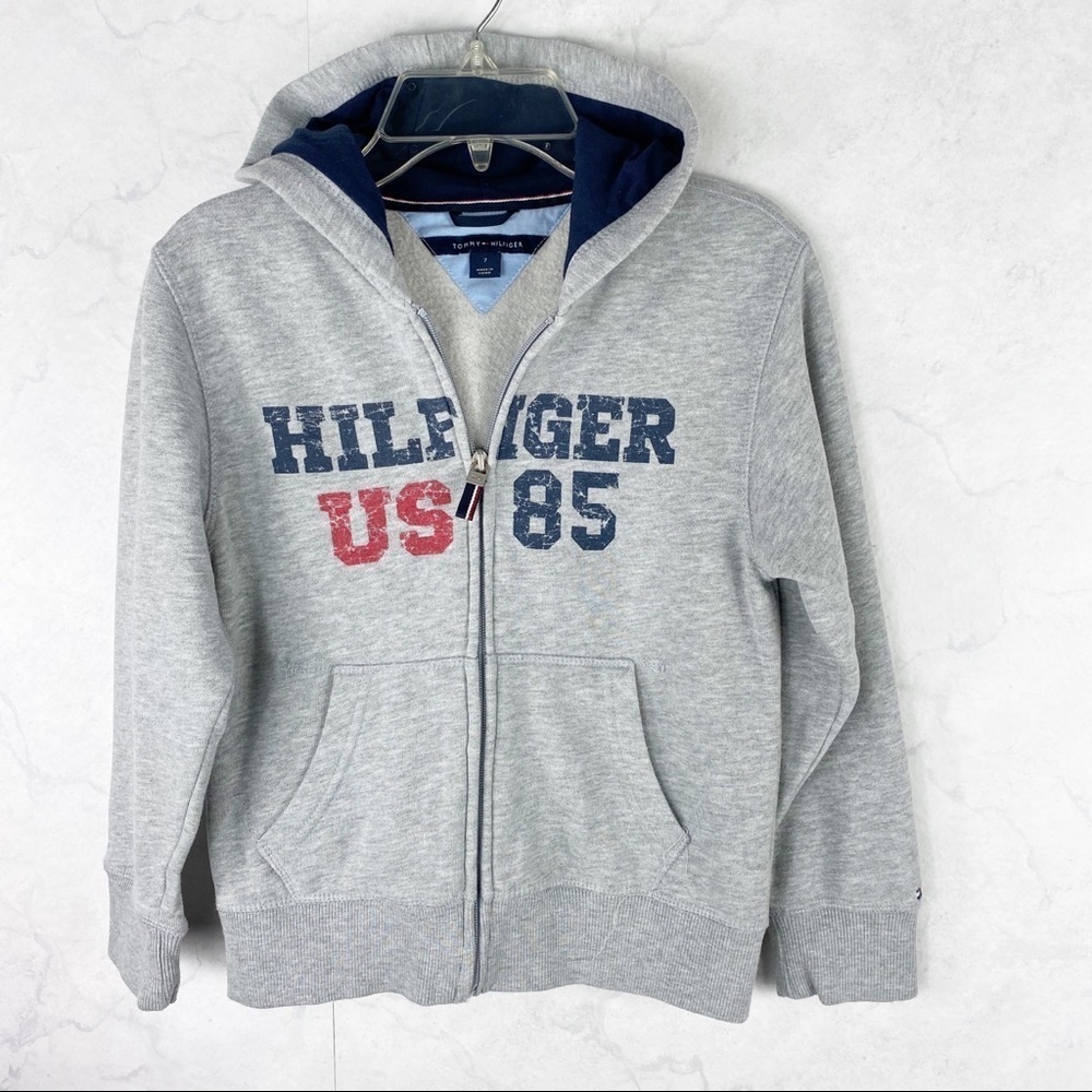 [Tommy Hilfiger] Gray Zip-Up Jacket